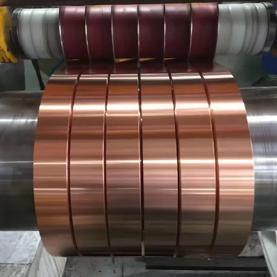 China Supply C10200 C11000 Metal Red Copper Brass Coil Price Per Ton Copper Foil 0.1mm Copper Foil for Battery Copper Strip Coil Manufacturer 